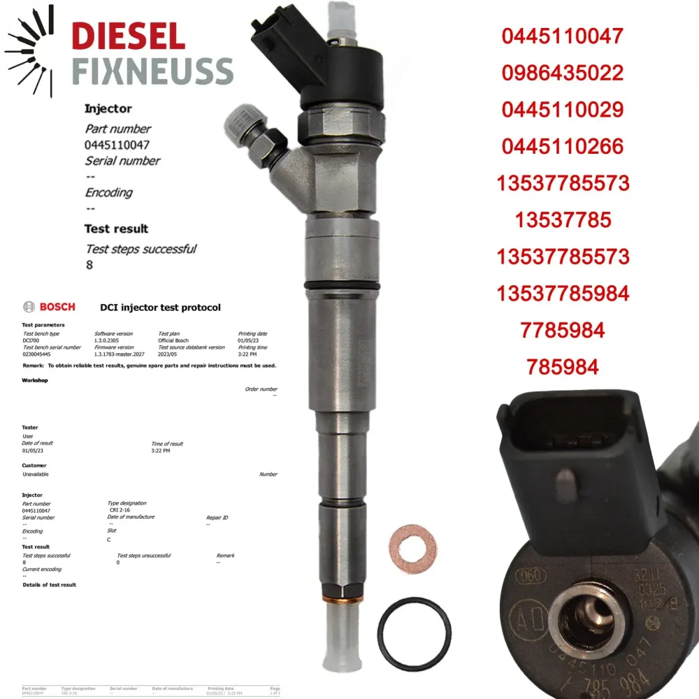 6x injecteur de carburant BMW E39 E46 330d 530d X5 730d 0445110047 7785984