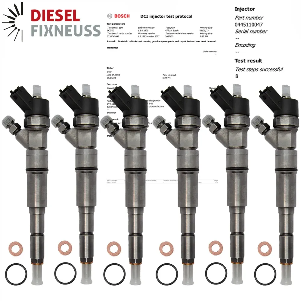 6x injecteur de carburant BMW E39 E46 330d 530d X5 730d 0445110047 7785984