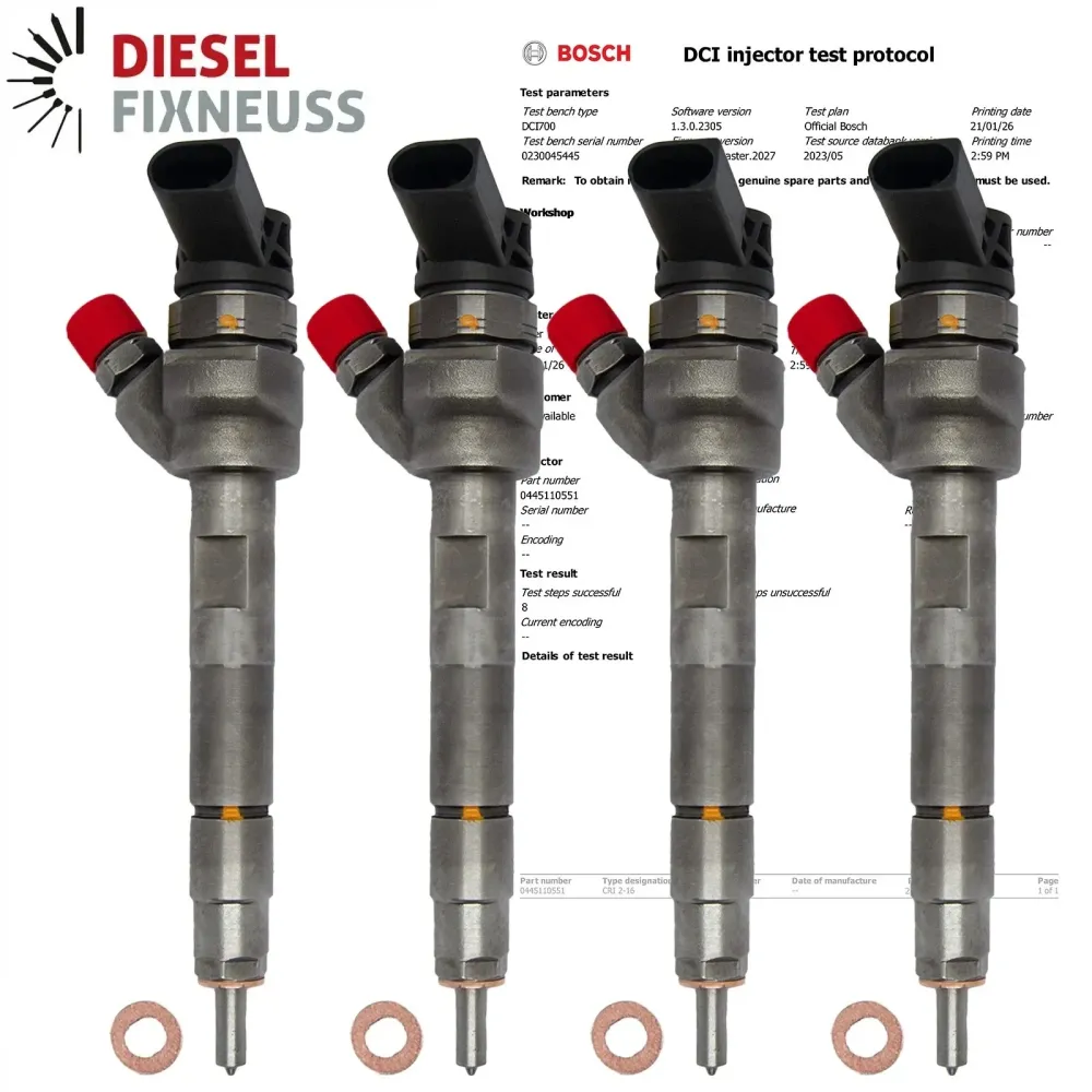 4x Injecteur VW Crafter 2.0 TDI 0986435276 0445110551 03L130277P