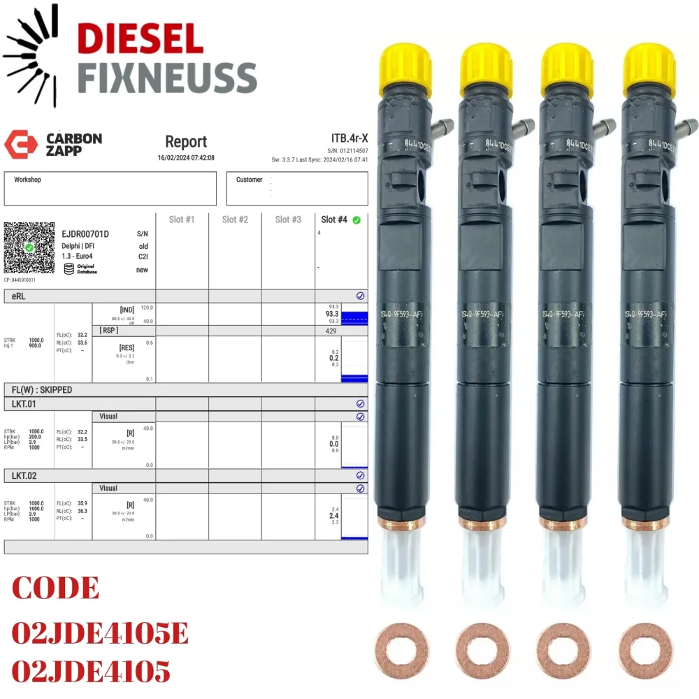 4x Injecteur Ford Mondeo 2,2 TDCI Euro 4 6S7Q9K546AA R00701D