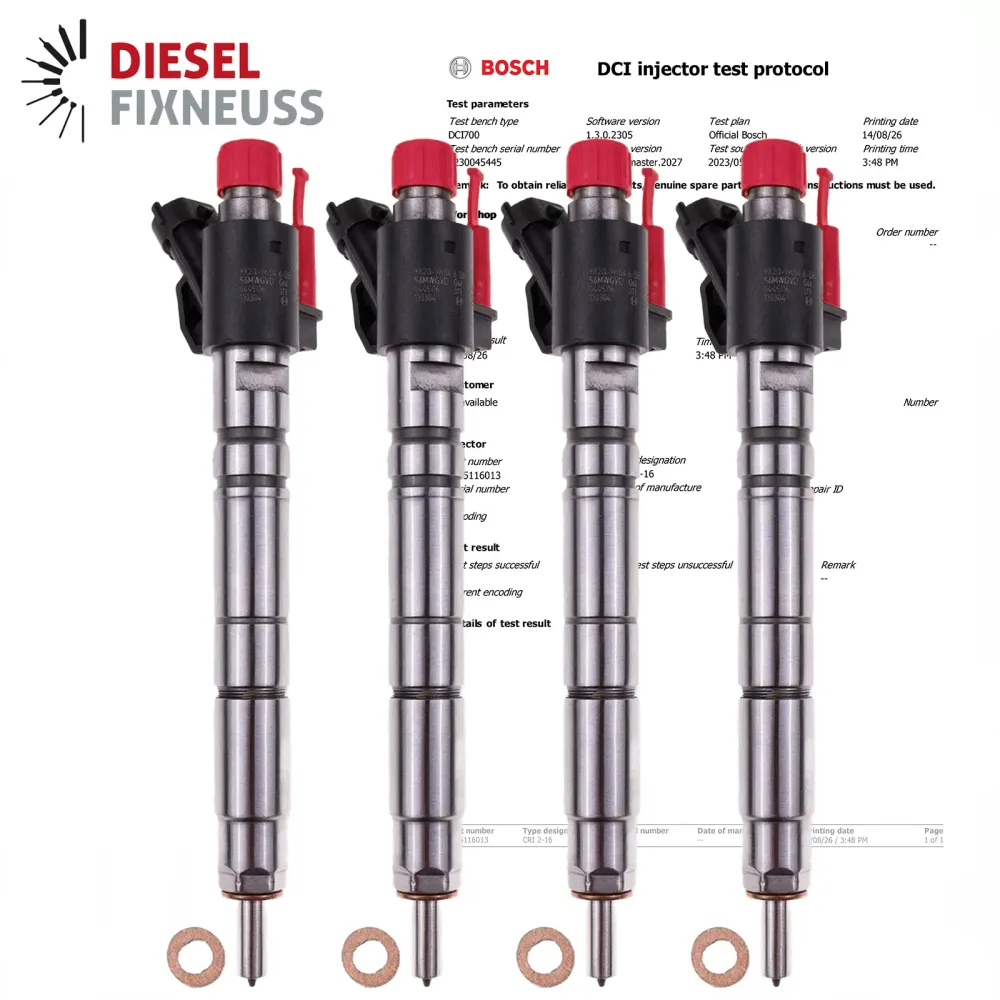 4x Injecteur Jaguar XF 3.0 d 03.09-04.15 0445116013 9X2Q-9K546-dB