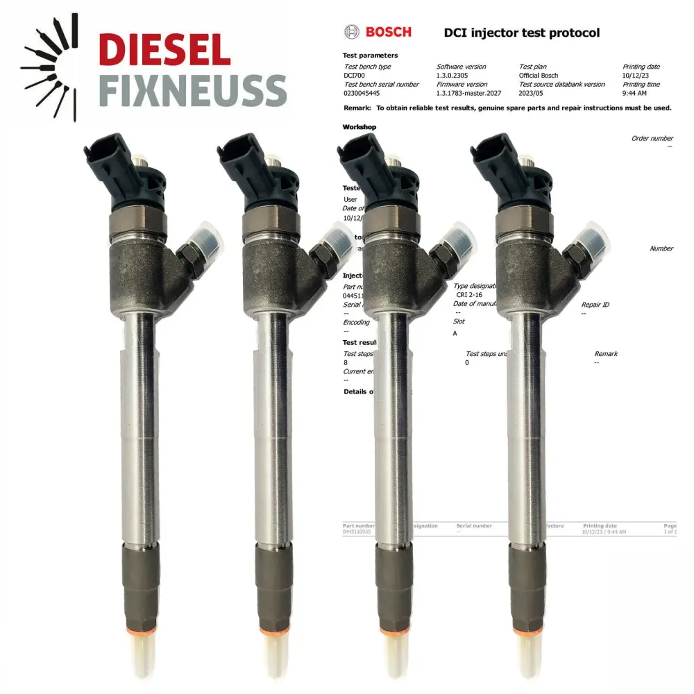 4x Injecteur pour Citroen Ford Peugeot 1.5 HDi 0445110955 JX6Q-9F593-AB 2315514