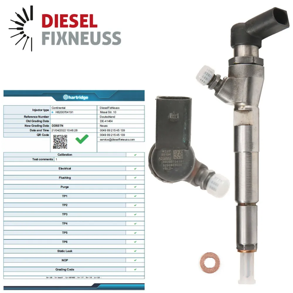 Injecteur RENAULT NISSAN 1.5 DCI H8200704191 8200704180