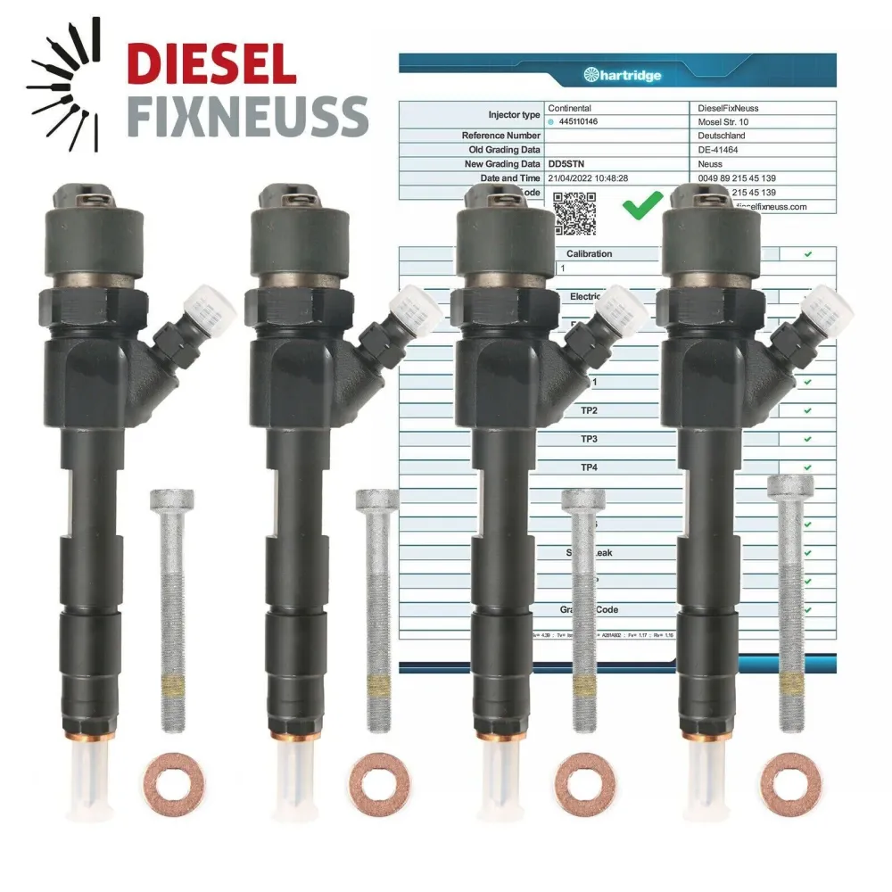 4x Injecteur Renault Trafic Vauxhall 1,9dCi 445110145 0445110146 0445110021