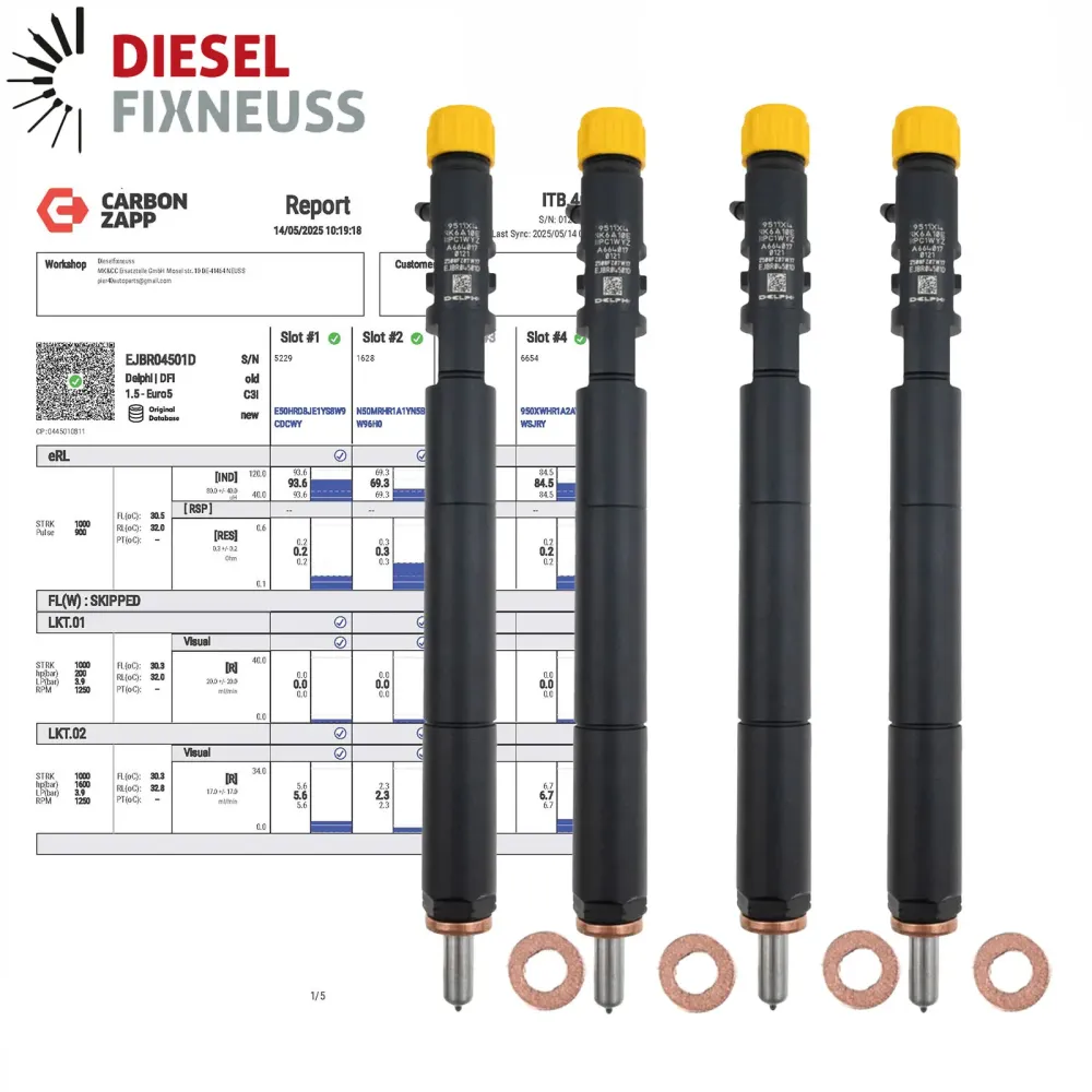 4x Injecteur SsangYong Actyon Kyron EJBR04501D A6640170121