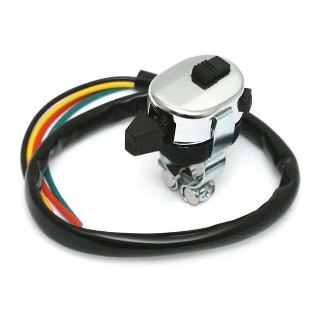 Interrupteur de guidon Custom Off/Hi/Low/Horn/Start Chrome