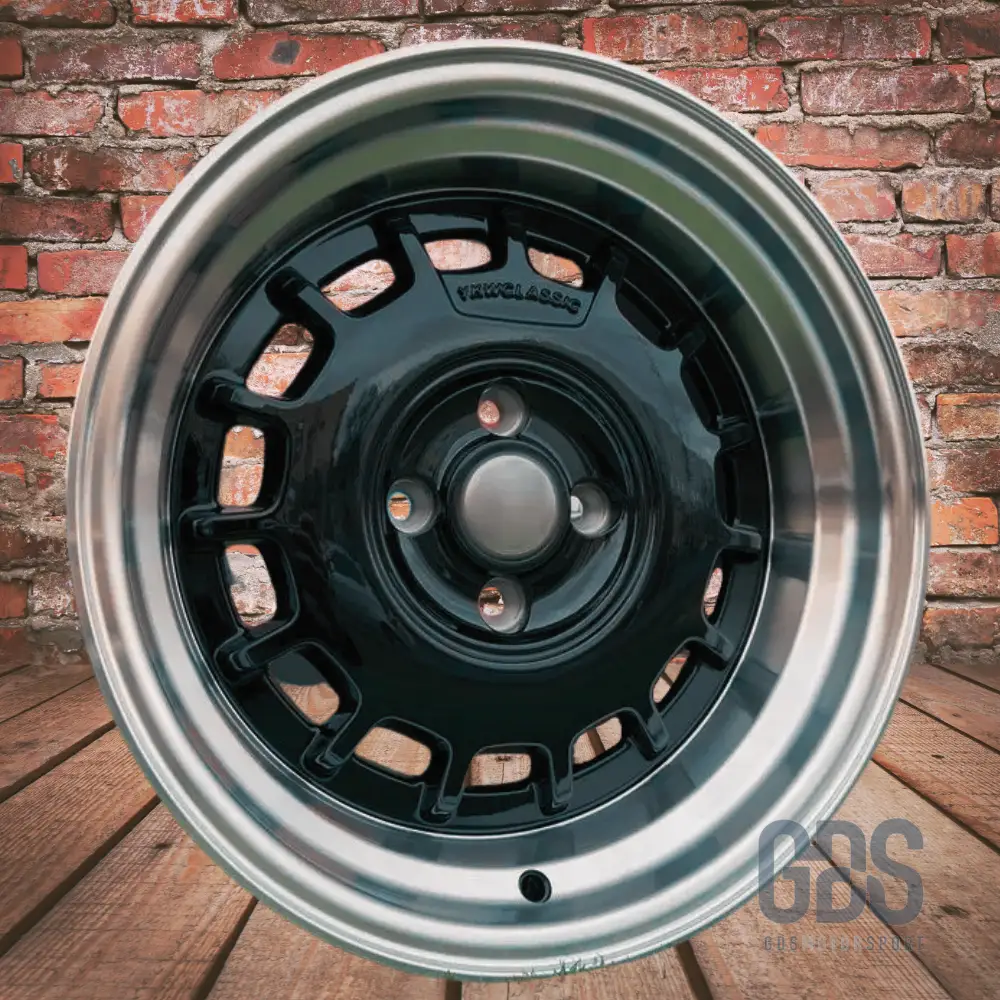 4 jantes Classic Steel Type 2 Noir BMW R15" X 8.25" ET20