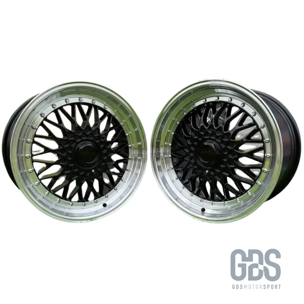 4 jantes Look BBS RS Centre noir BMW R17" X 7.5" ET35