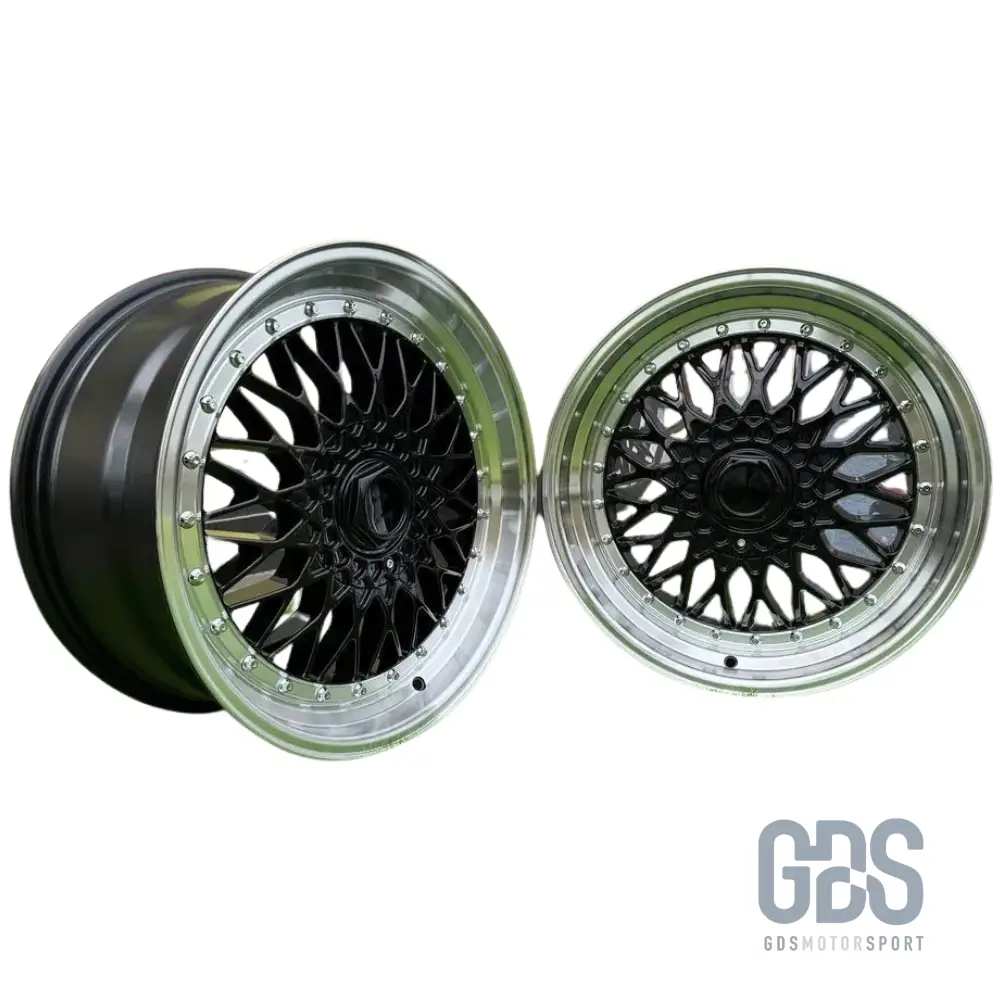 4 jantes Look BBS RS Centre noir BMW R17" X 7.5" ET35