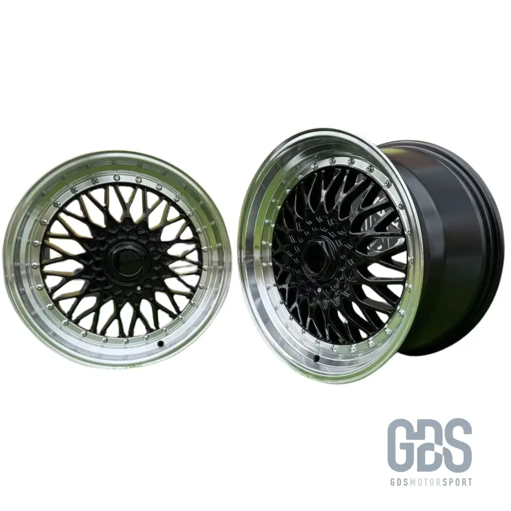 4 jantes Look BBS RS Centre noir BMW R17" X 7.5" ET35