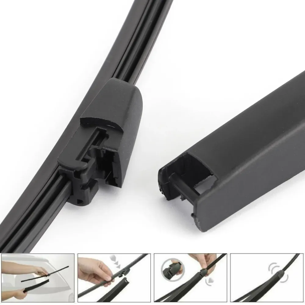 Jeu de balais d'essuie-glace arrière pour pare-brise de voiture, pour VW Polo 9N3 -05.2005-12.2009