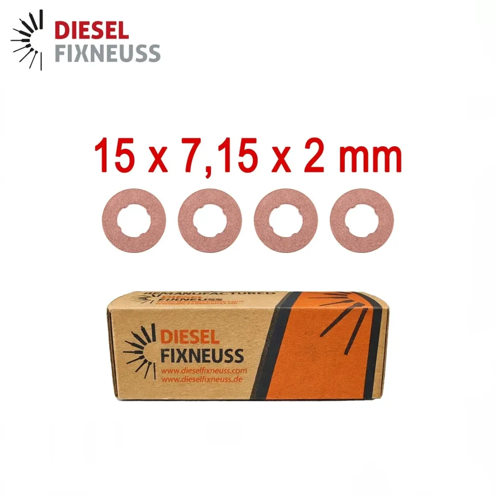 4x Joint d'injecteur cuivre 15x7,15x2 mm – Rondelle pare-feu