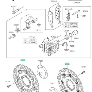 Disque de frein avant Kawasaki ER-6 N / F