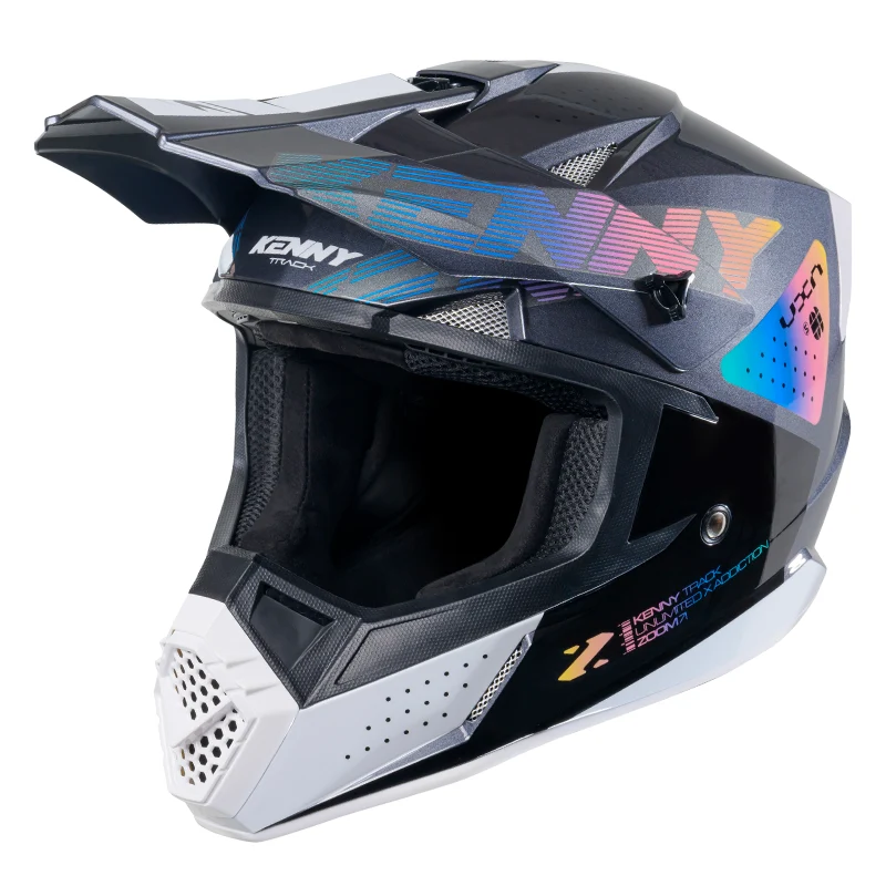 Casque Kenny Track Graphic Zoom noir 2025