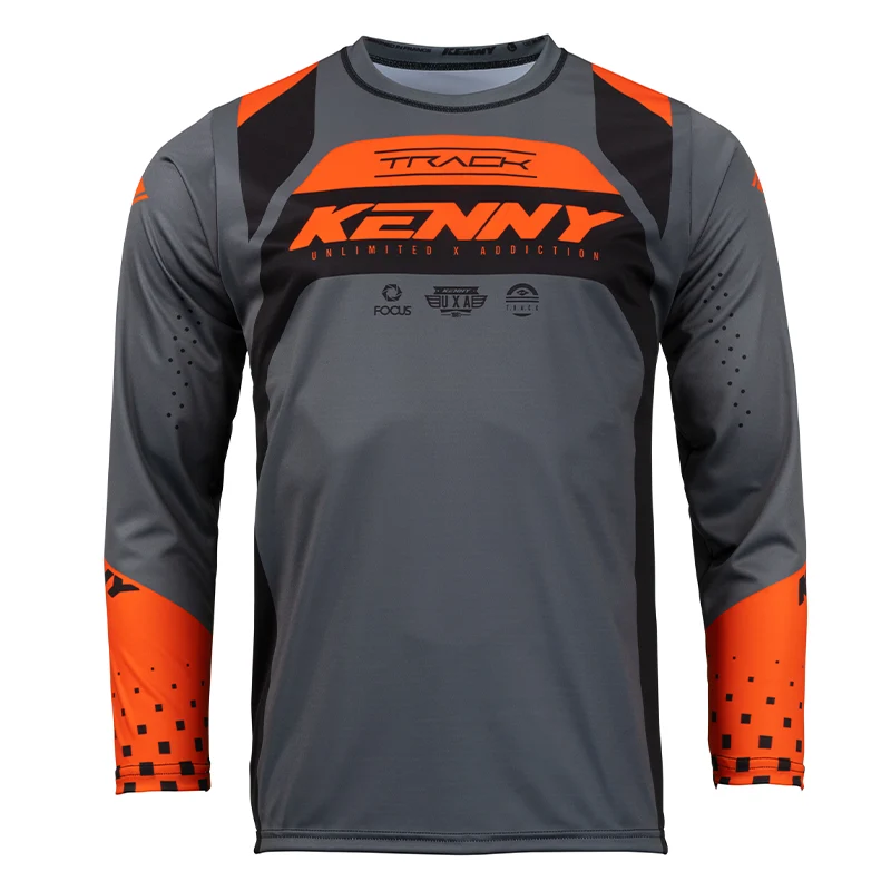 Maillot enfant Kenny Track Focus noir/orange 2025