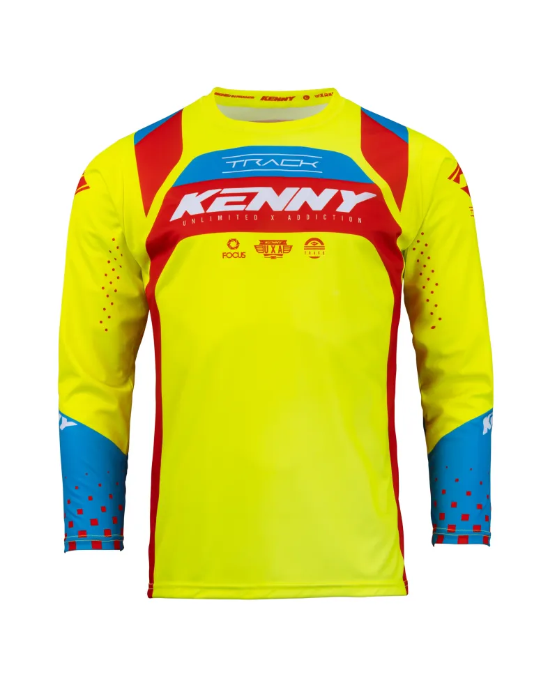 Maillot Kenny Track Focus rouge/jaune fluo 2023