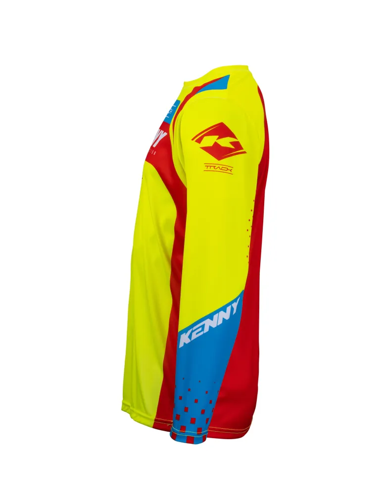 Maillot Kenny Track Focus rouge/jaune fluo 2023