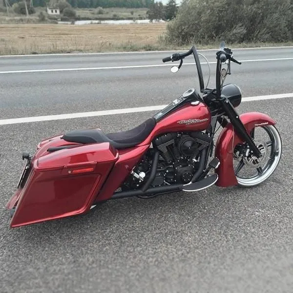 Killer Custom Best Seller 2 Kit réservoir d'essence étiré et couvercle latéral Touring 96-07