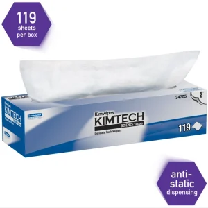 KIMTECH 34705 Essuie-glace à faible peluche Kaydry® EX-L Pop-Up Box 12"x 12"(15 x 119s) KIMBERLY-CLARK