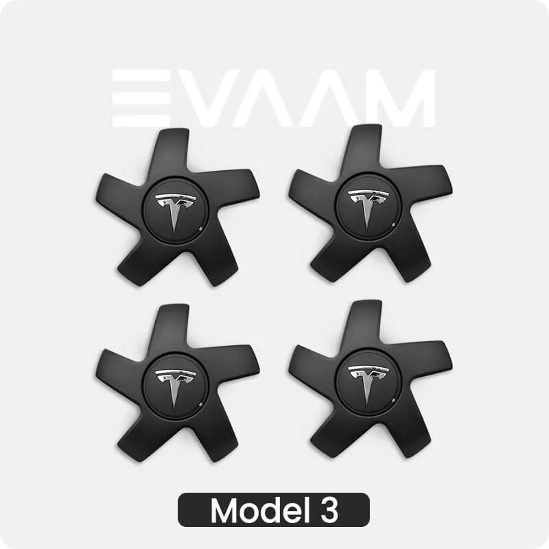 Kit de 4 cache-moyeux de roue sport EVAAM® 19 pouces pour Tesla Model 3/Y