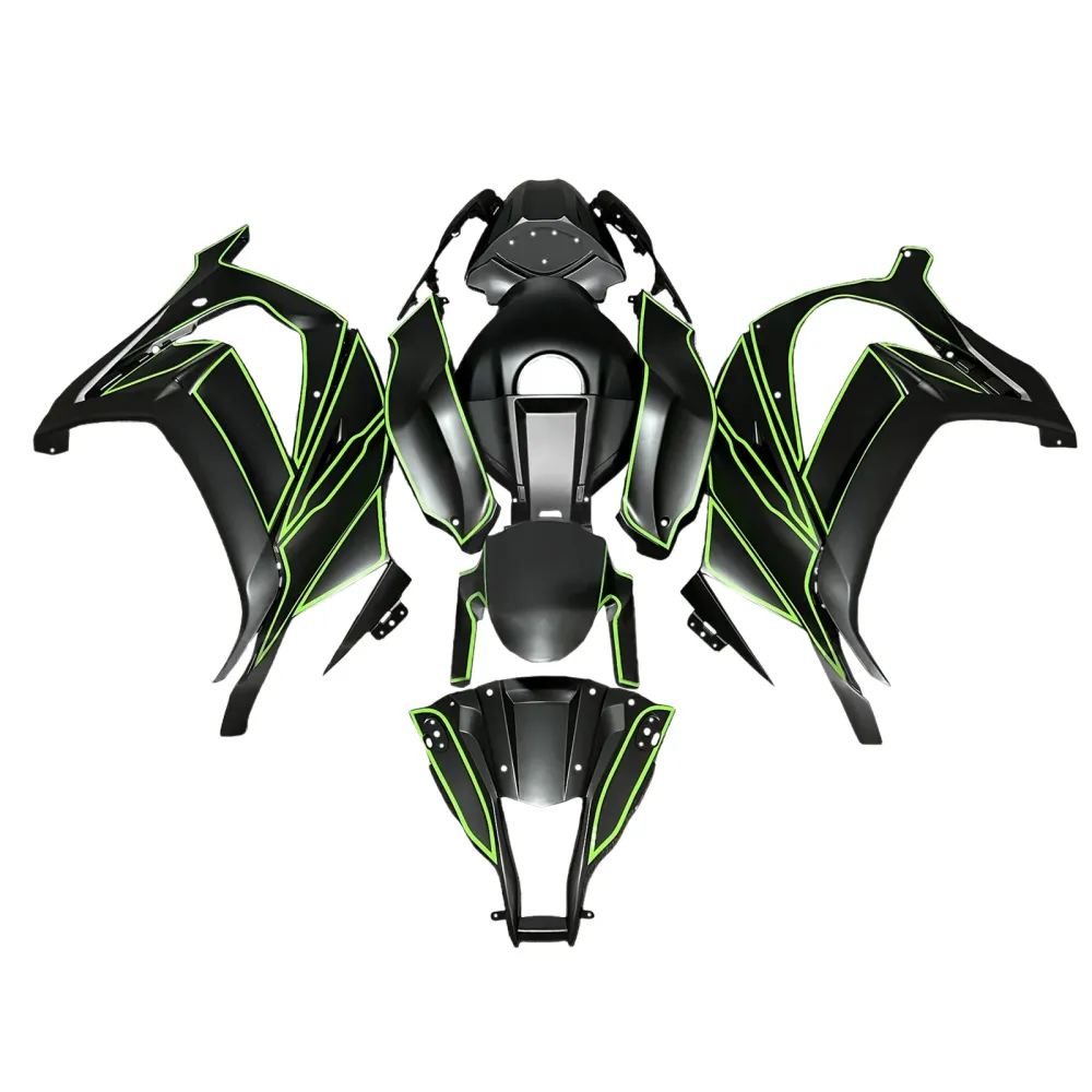 Kit de carénage d'injection carrosserie en plastique ABS adapté pour Kawasaki ZX10R 2011-2015