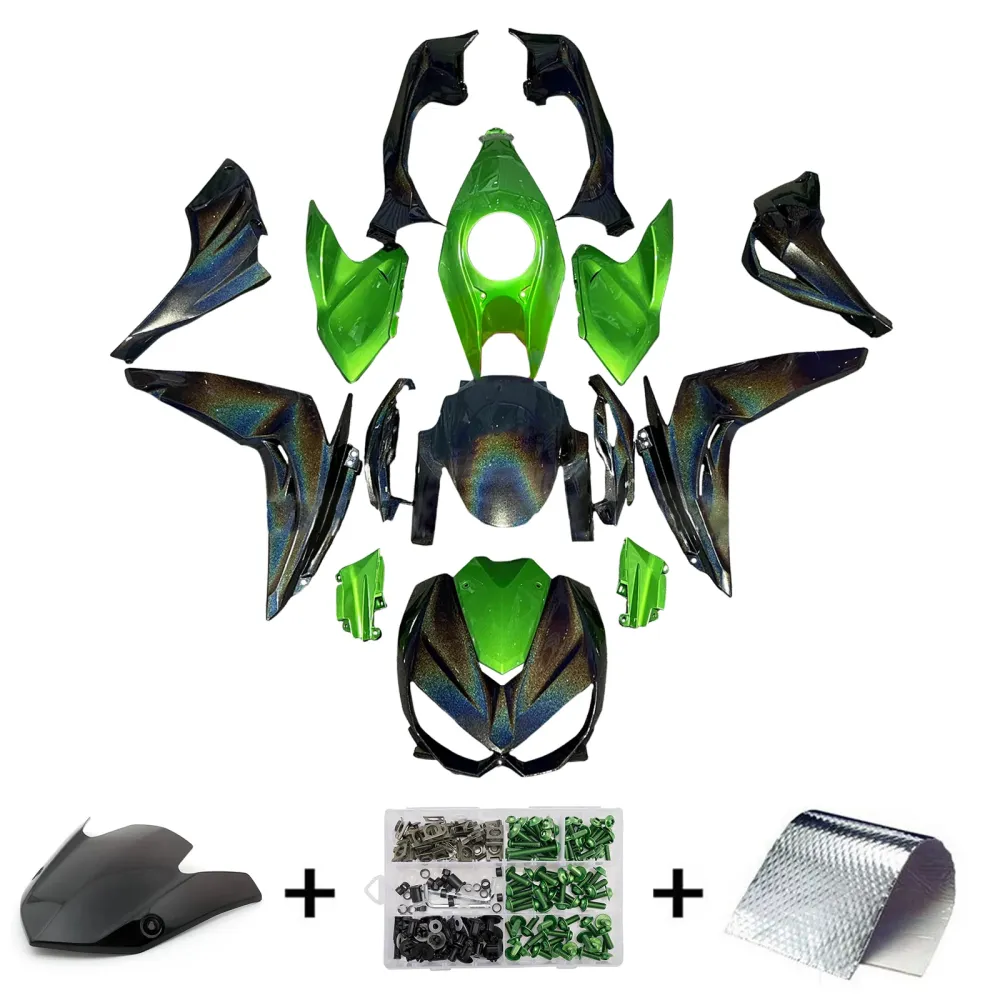Kit de carénage d'injection carrosserie en plastique ABS adapté pour Kawasaki Z1000 2014-2017