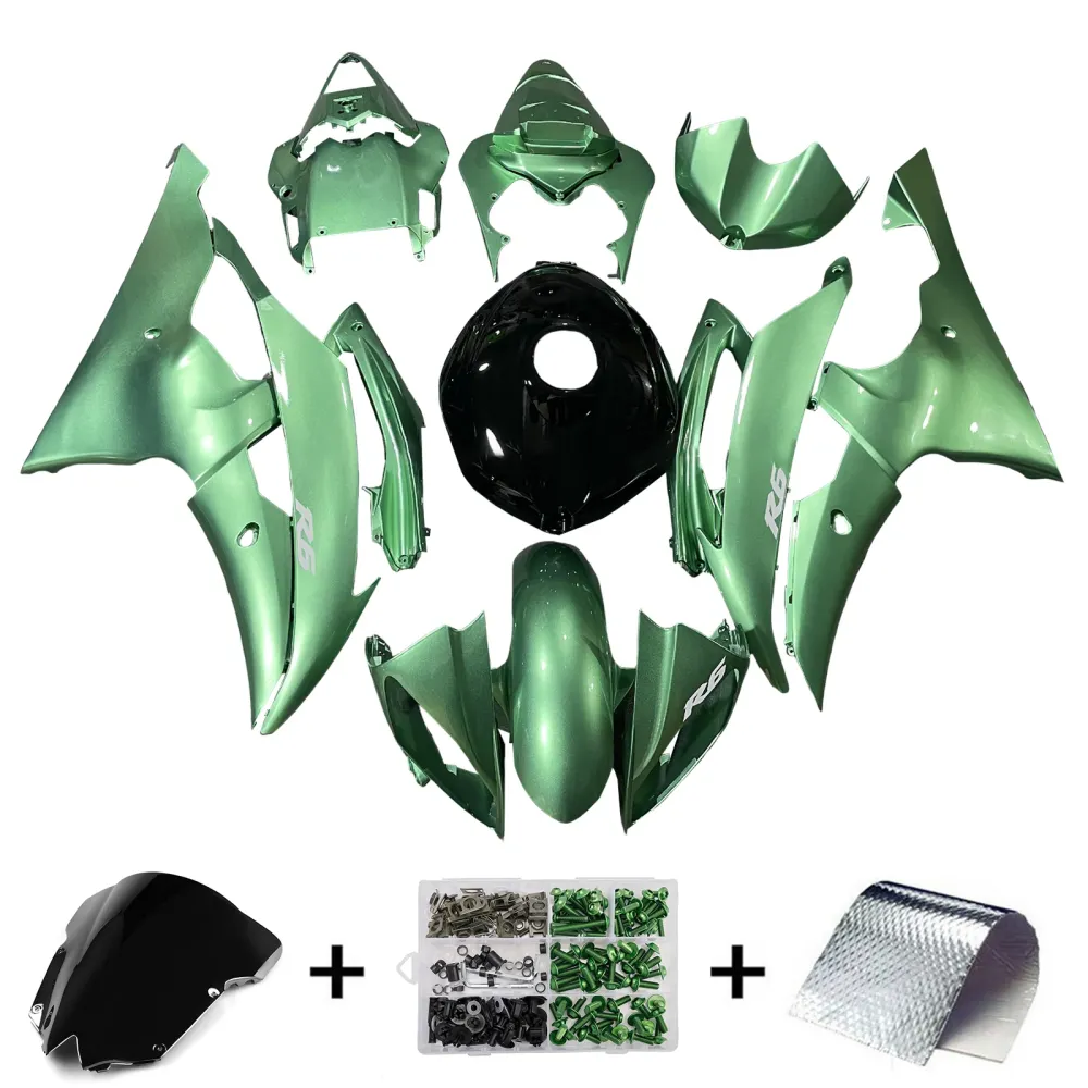 Kit de carénage d'injection carrosserie plastique ABS pour Yamaha YZFR6 YZF-R6 2008-2016