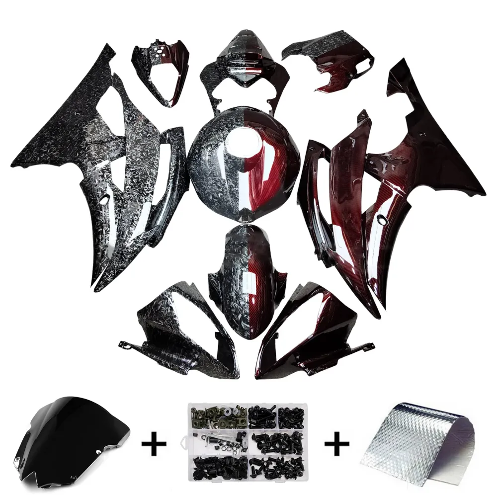 Kit de carénage d'injection carrosserie plastique ABS pour Yamaha YZFR6 YZF-R6 2008-2016