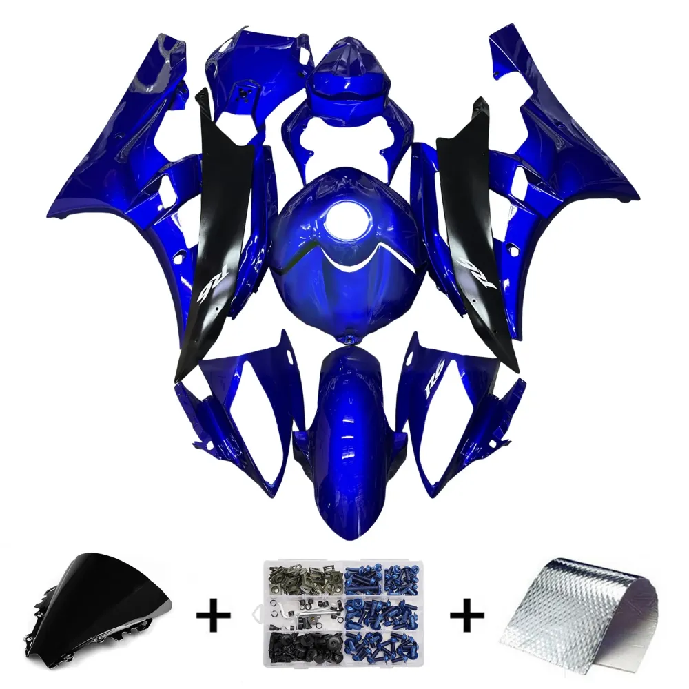 Kit de carénage d'injection carrosserie plastique ABS pour Yamaha YZFR6 YZF-R6 2006-2007