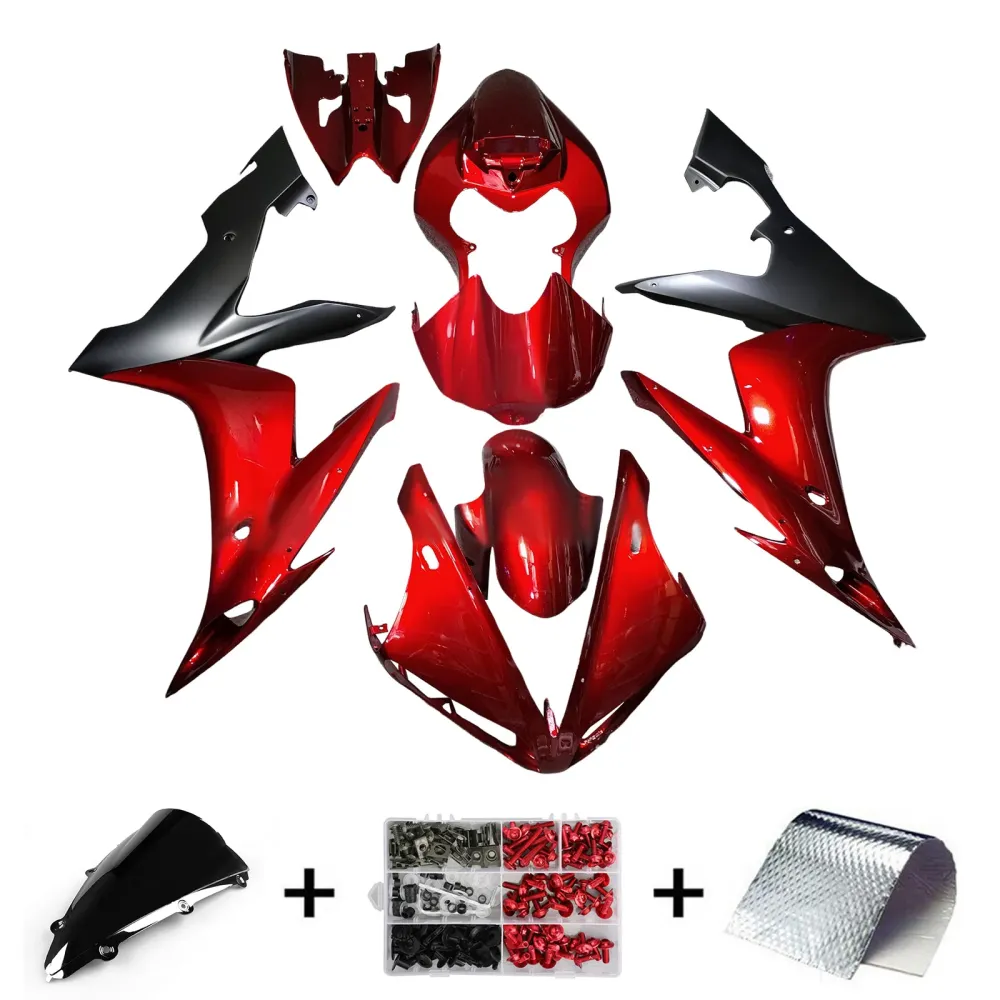 Kit de carénage d'injection carrosserie plastique ABS pour Yamaha YZFR1 YZF-R1 2004-2006