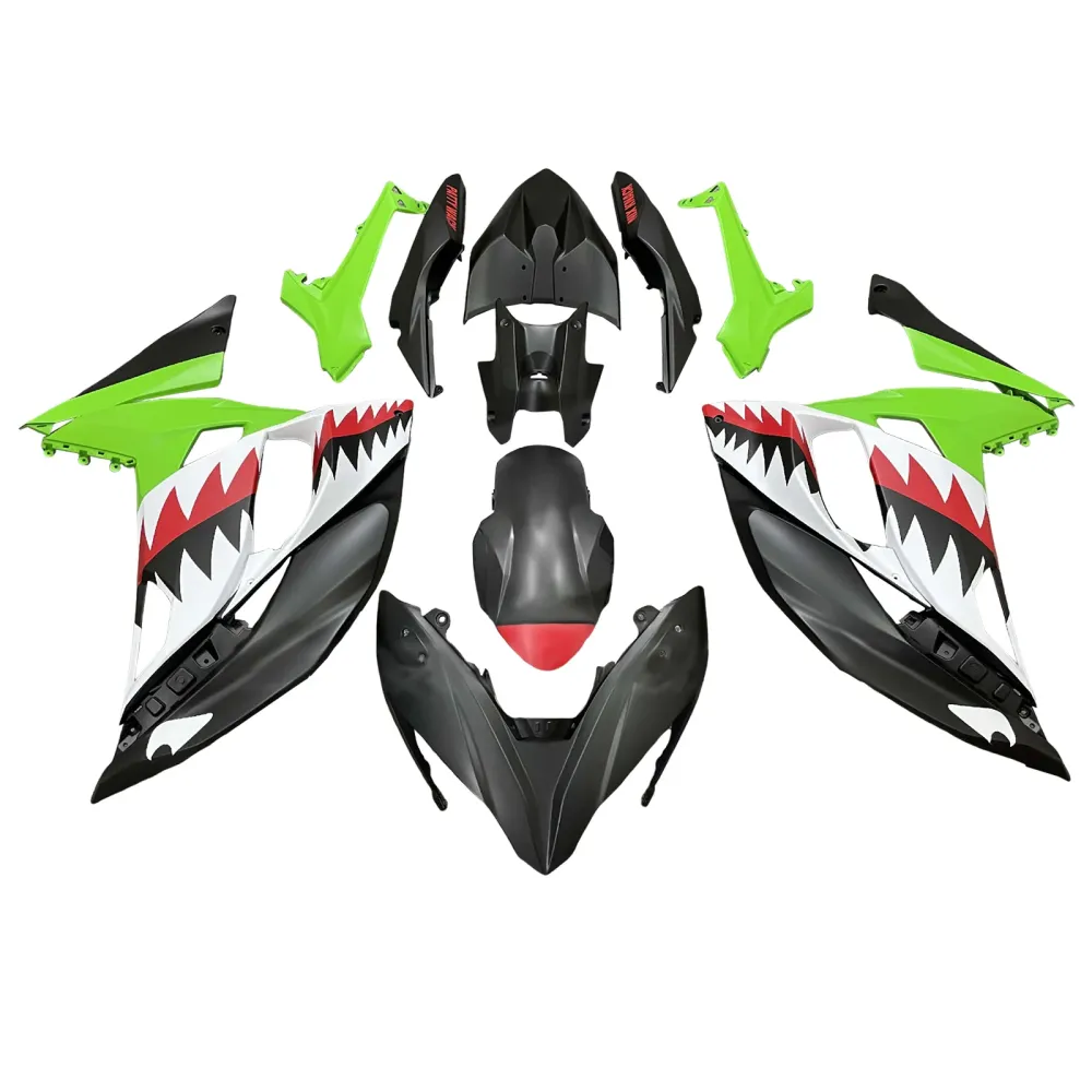 Kit de carénage d'injection carrosserie en plastique ABS adapté pour Kawasaki ER-6F Ninja650R 2017-2019