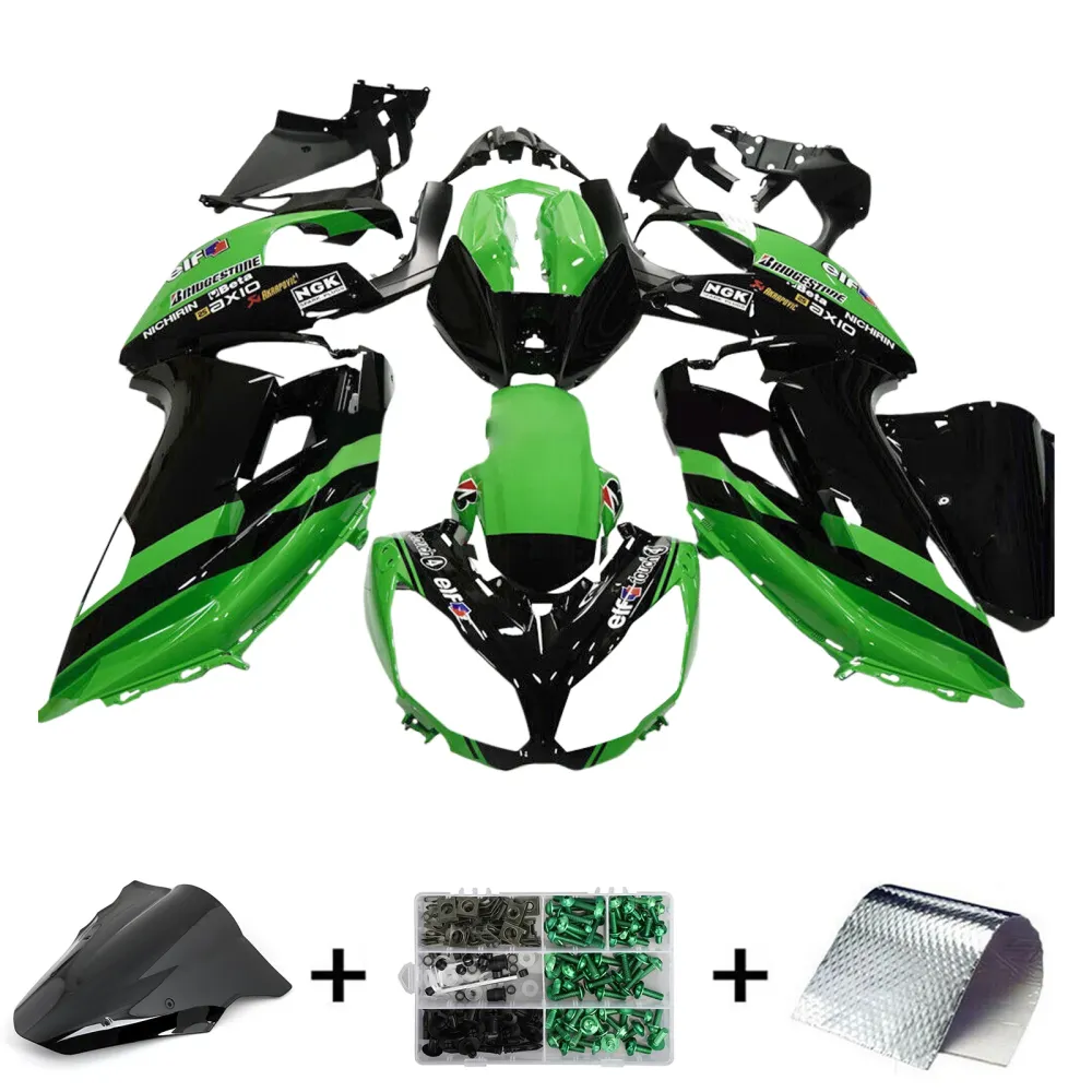 Kit de carénage d'injection Kawasaki ER6F/Ninja650 2012-2016, carrosserie en plastique ABS