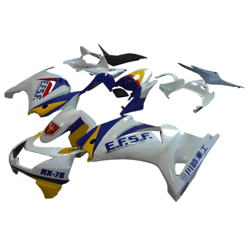 Kit de carénage d'injection Kawasaki EX250 Ninja250R 2008-2012, carrosserie en plastique ABS