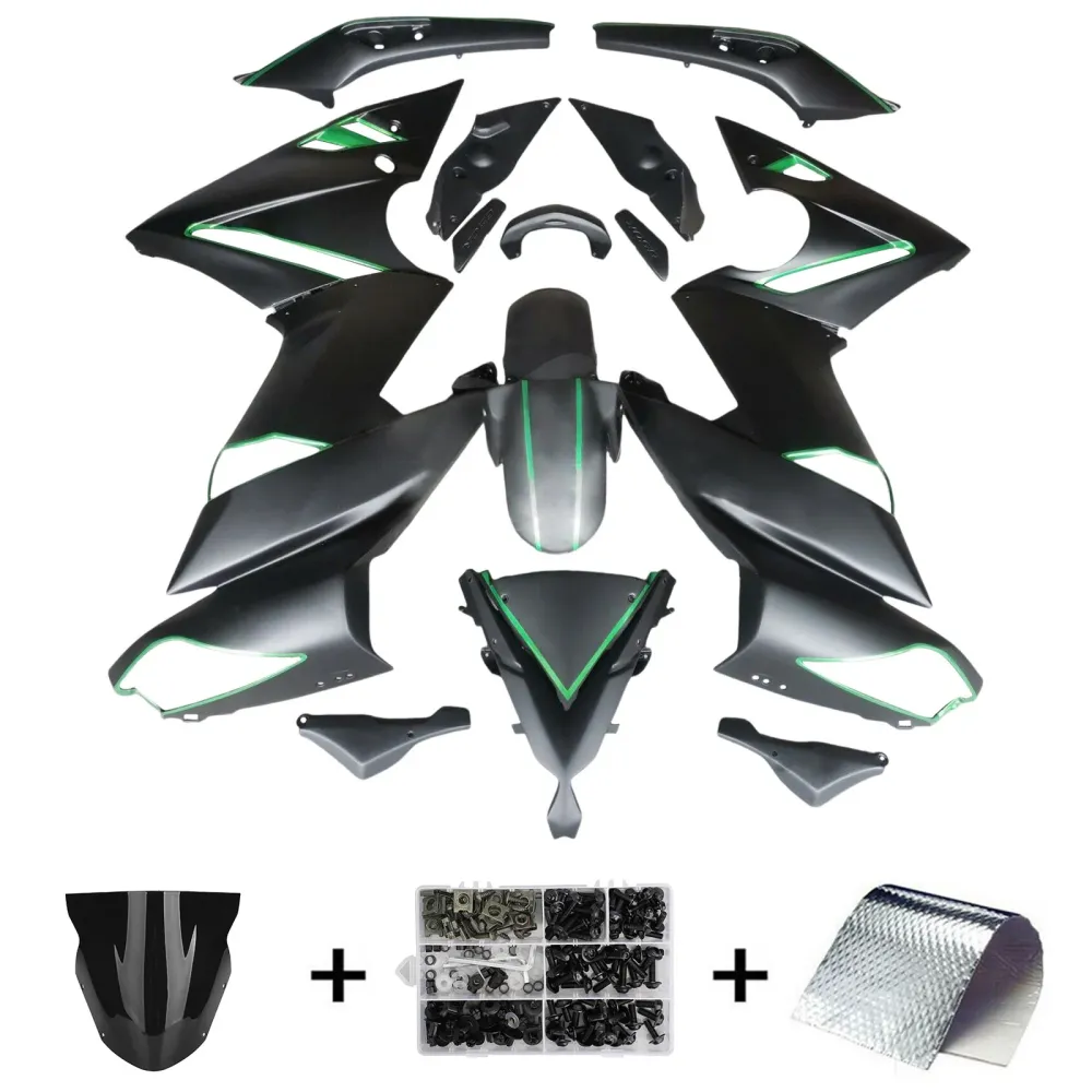 Kit de carénage d'injection en plastique Kawasaki Ninja 650 ER-6F EX650 2009-2011