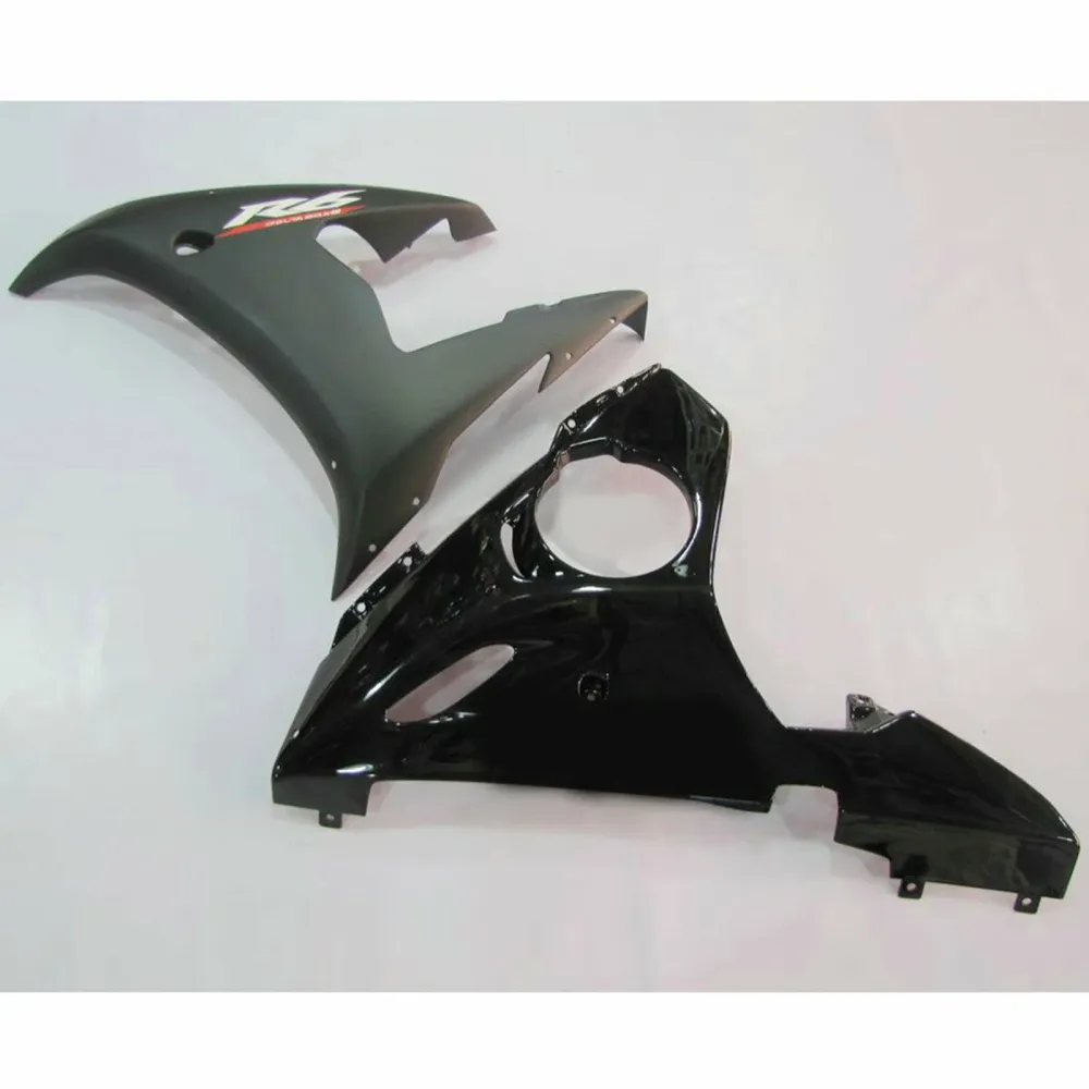 Kit de carrosserie de carénage d'injection ABS noir Yamaha YZF-R6 YZF R6 2005 #24