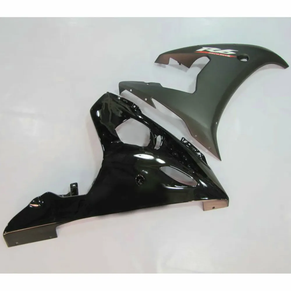Kit de carrosserie de carénage d'injection ABS noir Yamaha YZF-R6 YZF R6 2005 #24