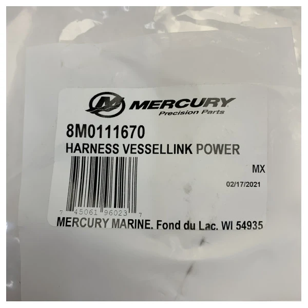 Kit de câble d'alimentation Mercury VesselLink - 8M0111670