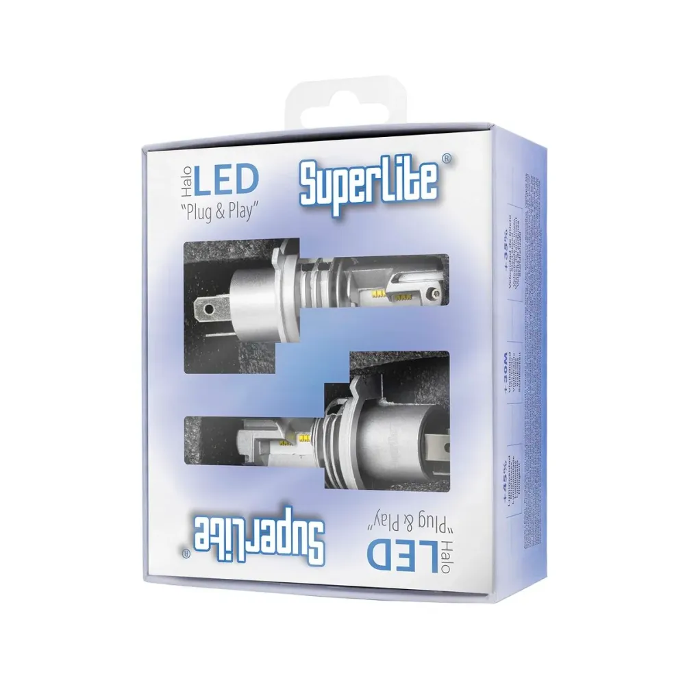 Kit de conversion au Halogène LED Superlite BOM12311 H4 28 W 6500 K LED (2 Unités)