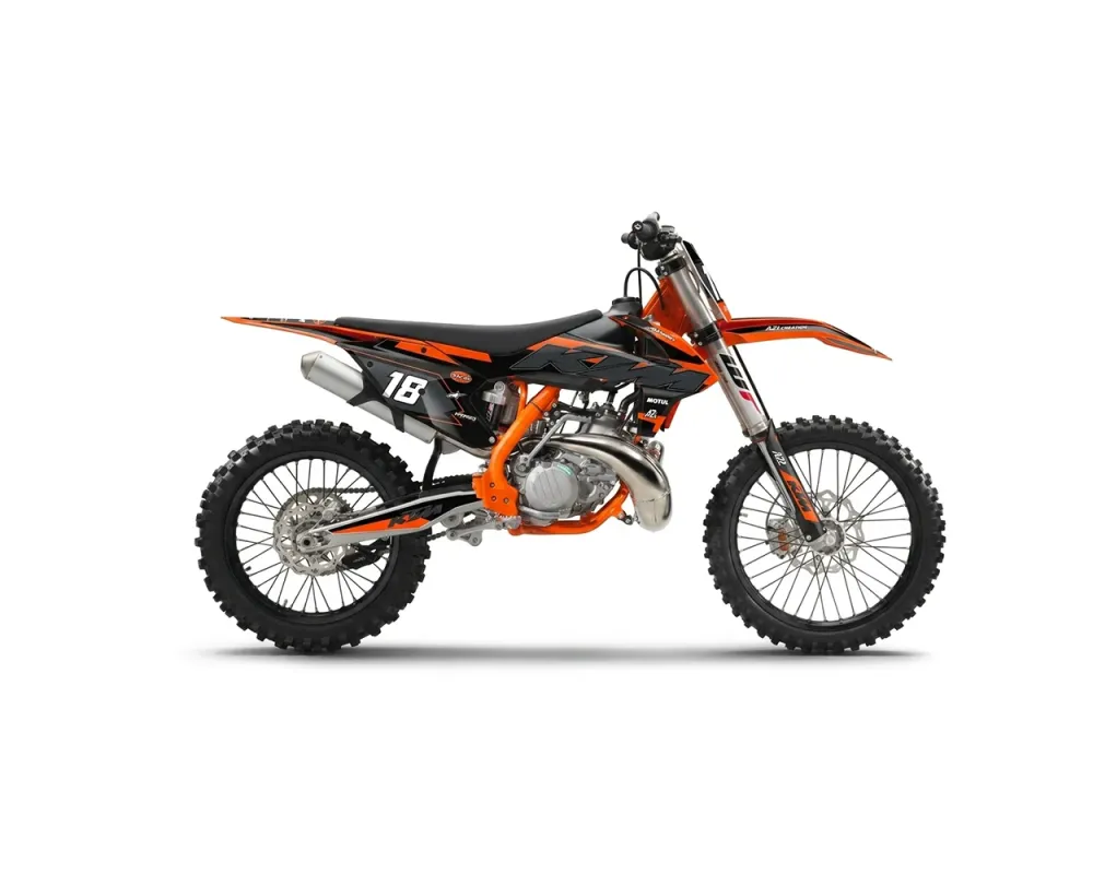 KIT DÉCO KTM SX / SXF 2017 > 2019 RACE ORANGE GRIS