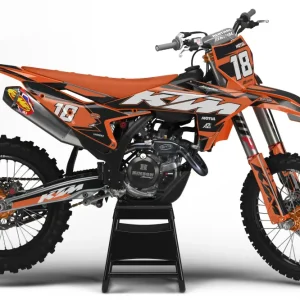 KIT DÉCO KTM SX / SXF RAVEN - ORANGE (adaptable toutes KTM)