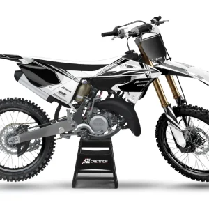 KIT DÉCO MOTOCROSS YAMAHA YZ SIMPLY - BLANC ( ADAPTABLE TOUTES YAMAHA )