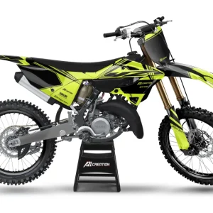 KIT DÉCO MOTOCROSS YAMAHA YZ SIMPLY - JAUNE ( ADAPTABLE TOUTES YAMAHA )