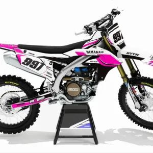 KIT DÉCO MOTOCROSS YAMAHA YZF - 70TH ROSE ( ADAPTABLE TOUTES YAMAHA )