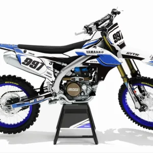 KIT DÉCO MOTOCROSS YAMAHA YZF - 70TH BLEU ( ADAPTABLE TOUTES YAMAHA )