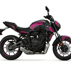 KIT DÉCO YAMAHA MT-07 2021 > 2024 - GRIS & ROSE