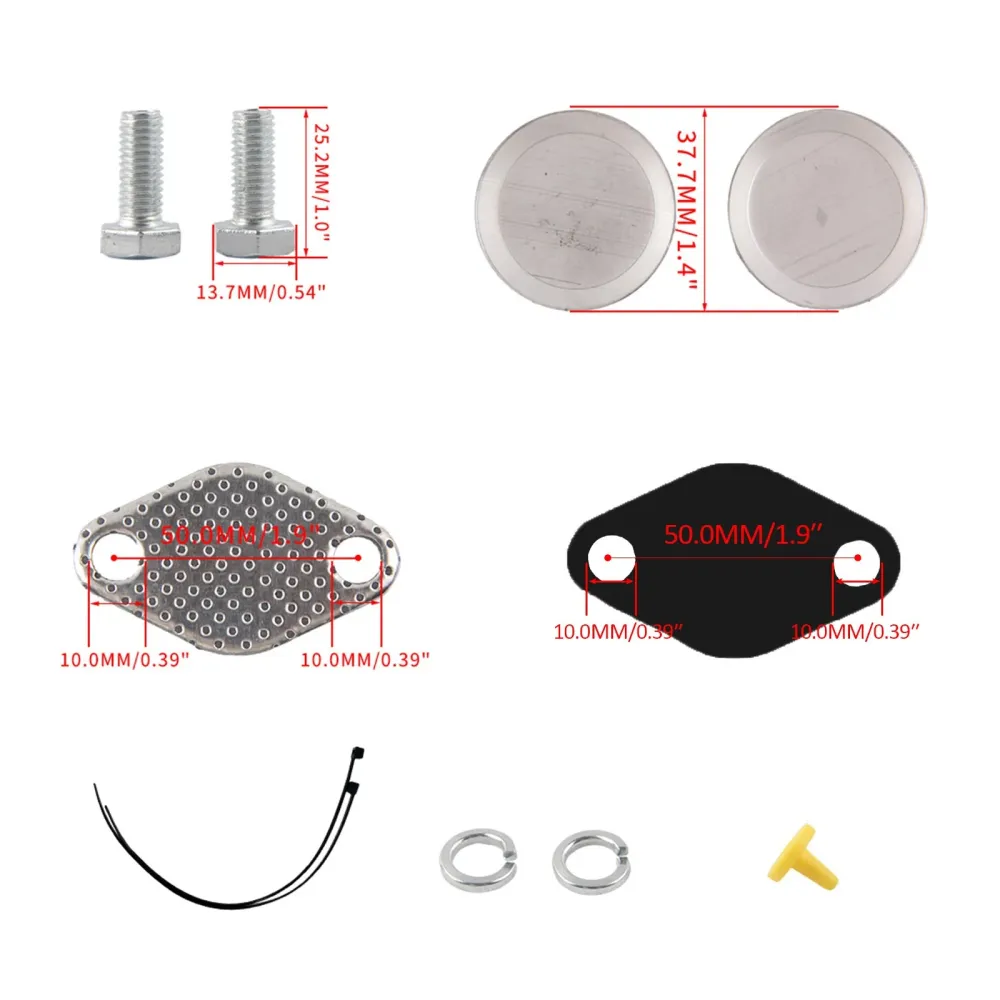 Kit d'obturation EGR pour BMW M47N2 M57N2 E60 E61 320d 330d 525d 530d 535d