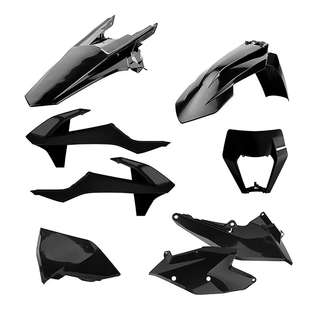 Kit de plastiques avec masque KTM EXC/EXC-F 17-19 Polisport - noir