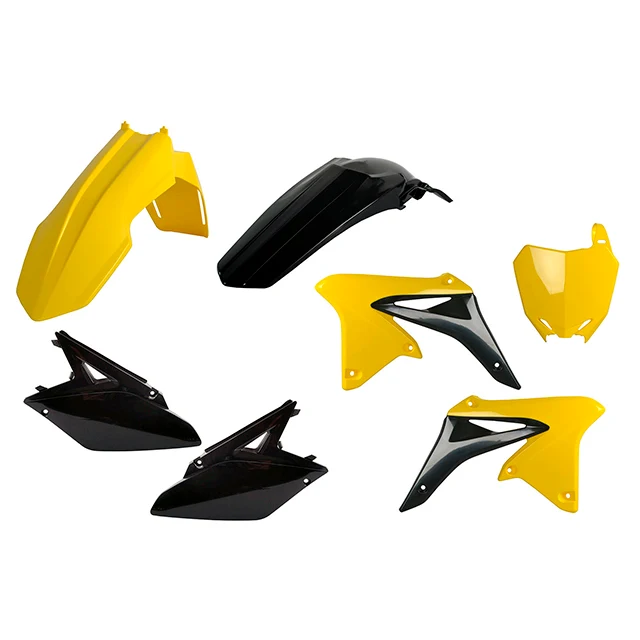 Kit de plastiques RMZ250 10-18 Polisport jaune-noir