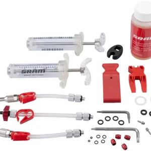 Kit de purge SRAM Professional incluant liquide de frein DOT 5.1 transparent/rouge
