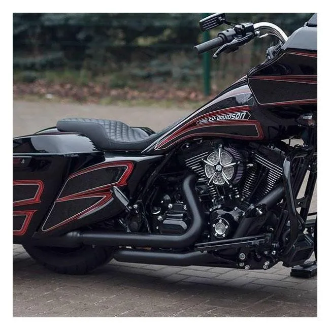 Kit réservoir d'essence et couvercle latéral Killer Custom Smooth Stretched Touring 09-13